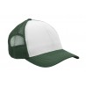 Trucker cap - mod. 3819:White, Polyester, Bottle green